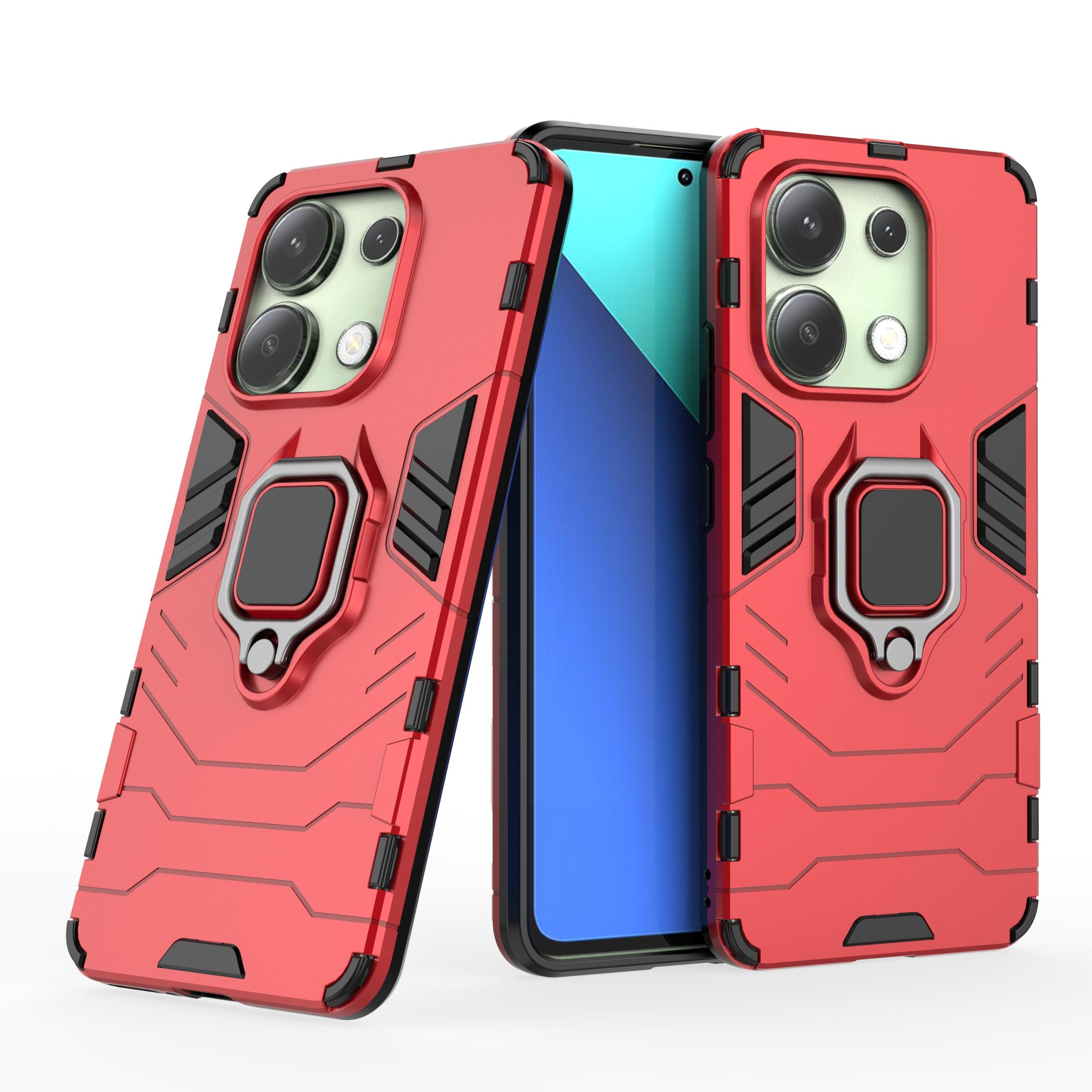 For Xiaomi Redmi Note 13 4G Case PC+TPU Anti-drop Phone Cover with Ring Holder Kickstand Red
For Xiaomi Redmi Note 13 4G Case PC+TPU Anti-drop Phone Cover with Ring Holder Kickstand Red