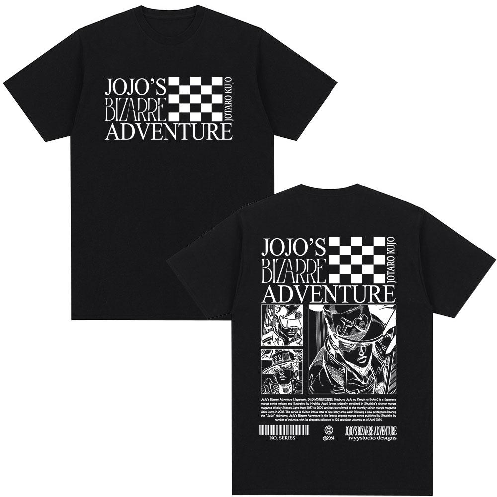 Anime Jojo Bizarre Adventure Jotaro Kujo Unisexga T Shirts Unisexs Women Casual Harajuku Cotton Y2K Short Sleeves Tees Streetwear S
Anime Jojo Bizarre Adventure Jotaro Kujo Unisexga T Shirts Unisexs Women Casual Harajuku Cotton Y2K Short Sleeves Tees Streetwear S