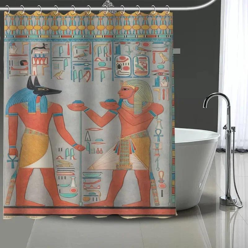 Egyptian Anubis Egyptian Culture Large Shower Curtain, Waterproof Polyester Fabric With 12 Hooks, Home Decor W60H190(CM)-1 Pcs
Egyptian Anubis Egyptian Culture Large Shower Curtain, Waterproof Polyester Fabric With 12 Hooks, Home Decor W60H190(CM)-1 Pcs