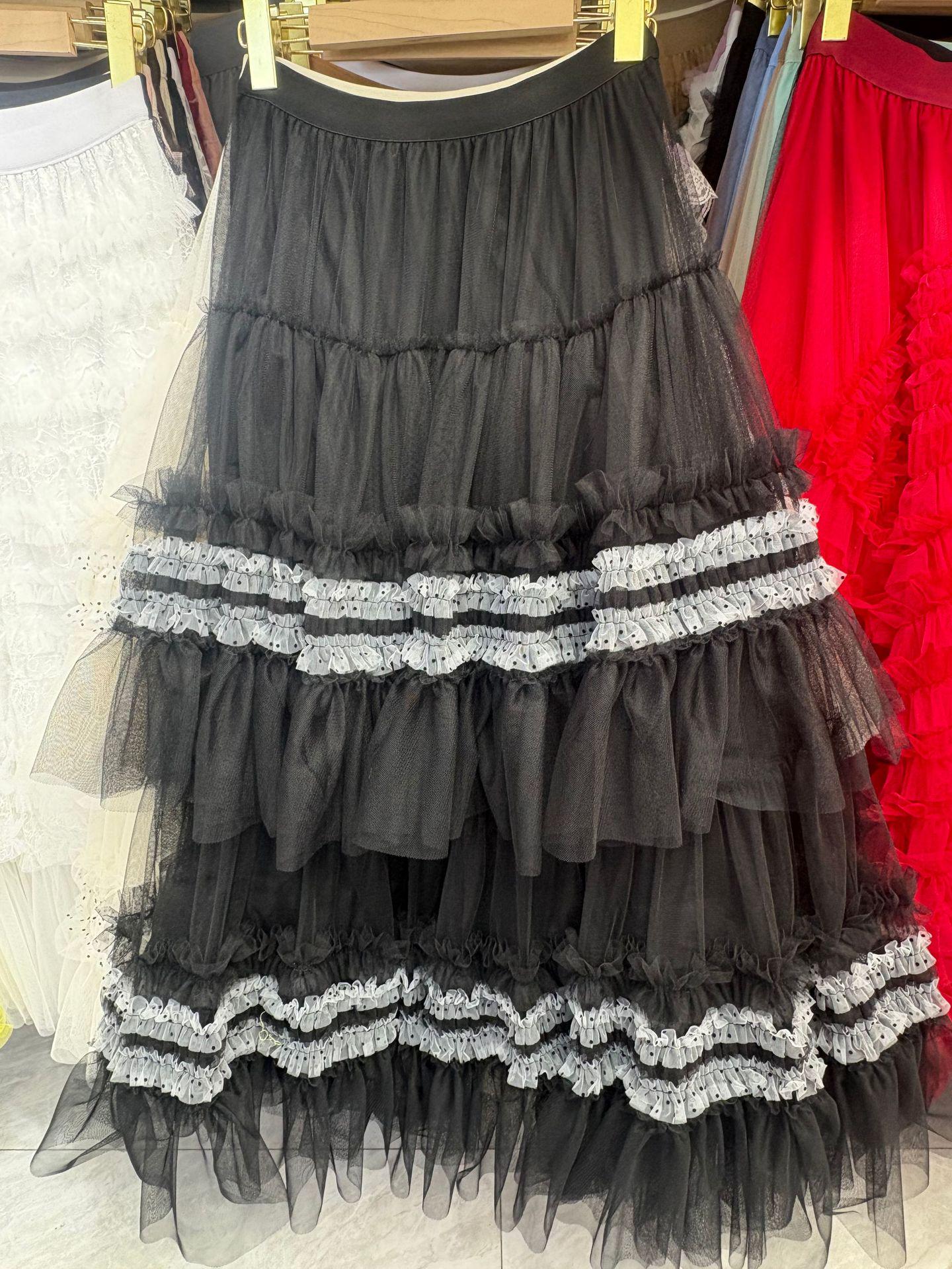 European & American Cross-border Lace Mesh Mid-length A-line Skirt - High Waist & Slimming One Size чёрный
European & American Cross-border Lace Mesh Mid-length A-line Skirt - High Waist & Slimming One Size чёрный
