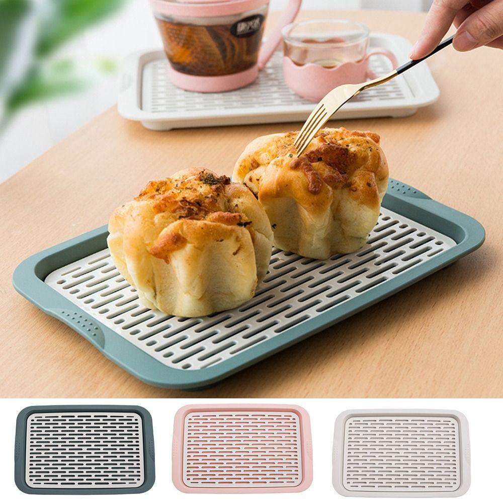 Portable Dish Drain Tray Plastic Fruit Cake Plate Multi-purpose Dessert Display Tray Home
Portable Dish Drain Tray Plastic Fruit Cake Plate Multi-purpose Dessert Display Tray Home