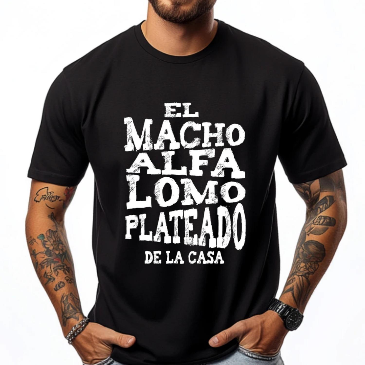 Macho Alfa Lomo Plateado Designer T Shirt Camiseta Masculina Graphic Tee Shirt Mens Clothing Japan Style XXXXXL чорний
Macho Alfa Lomo Plateado Designer T Shirt Camiseta Masculina Graphic Tee Shirt Mens Clothing Japan Style XXXXXL чорний
