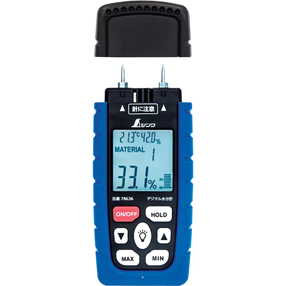 Shinwa Sokutei Digital Moisture Meter for Wood with Maximum and Minimum Hold Function 78636
Shinwa Sokutei Digital Moisture Meter for Wood with Maximum and Minimum Hold Function 78636