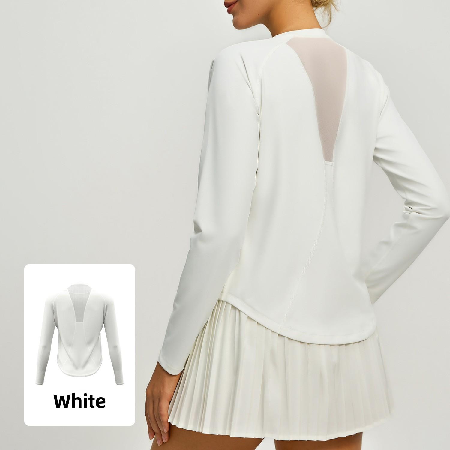 Autumn Winter Women s Basic T shirt Long Sleeve Loose Sportswear Back Mesh Running Breathable Yoga Base Crewneck M
Autumn Winter Women s Basic T shirt Long Sleeve Loose Sportswear Back Mesh Running Breathable Yoga Base Crewneck M