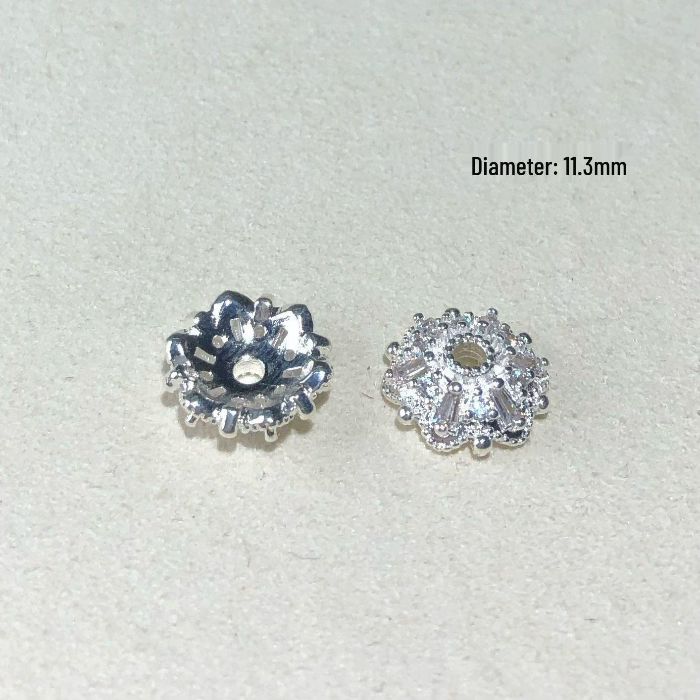 14K Gold Plated Rhinestone Flower Cap Spacer Bead for DIY Crystal Bracelet
14K Gold Plated Rhinestone Flower Cap Spacer Bead for DIY Crystal Bracelet