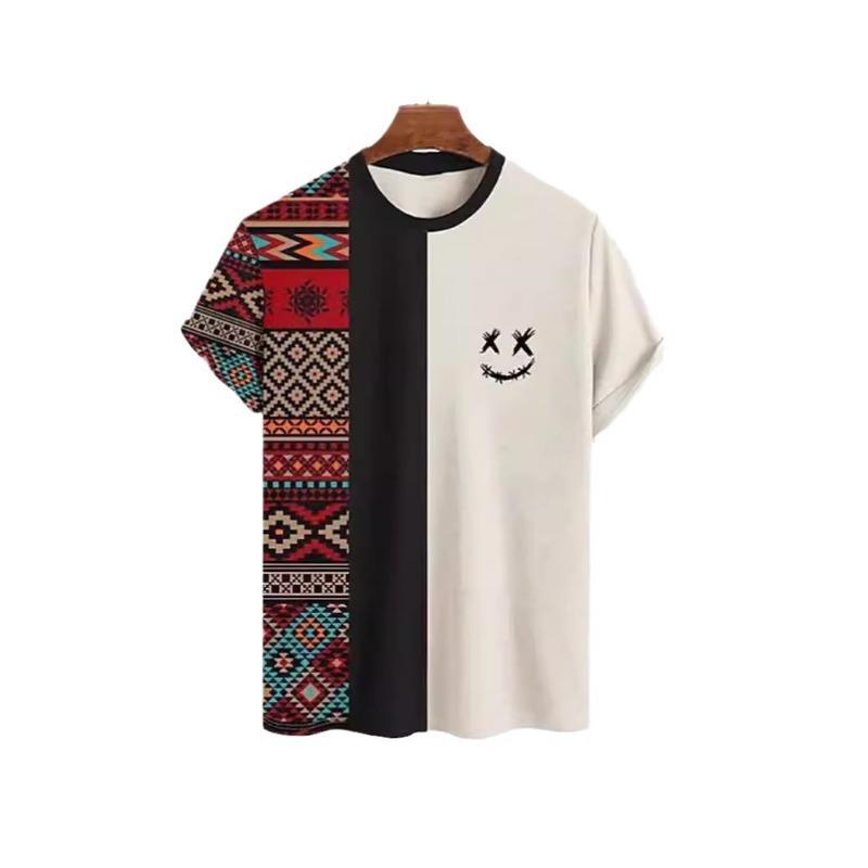 Летняя повседневная мужская футболка с короткими рукавами и круглым вырезом в стиле колор-блок 6XL
Летняя повседневная мужская футболка с короткими рукавами и круглым вырезом в стиле колор-блок 6XL