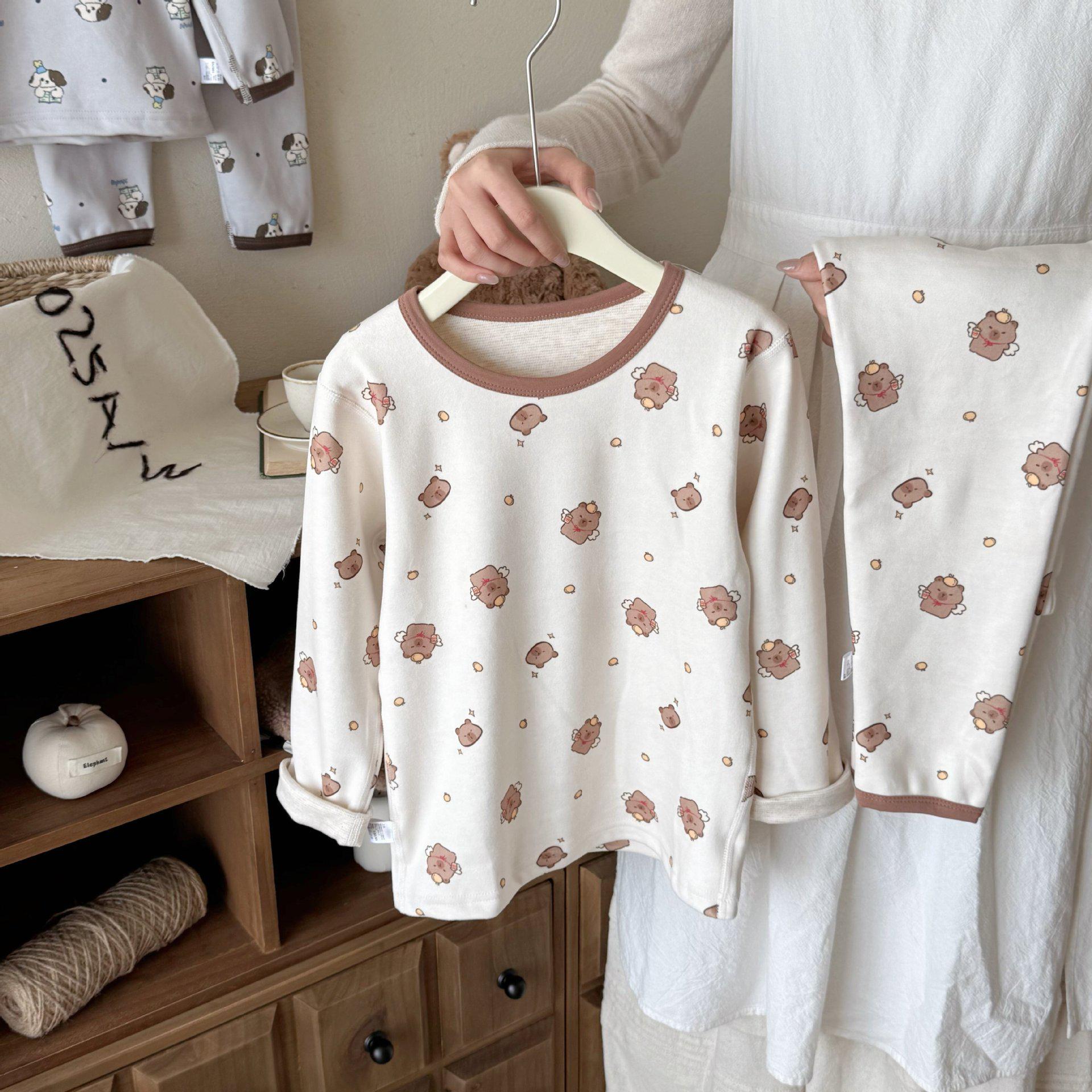 Kids Autumn & Winter Pajamas Set - Girls Top & Pants, Boys Base Layer, Soft, Tagless, Close-Fitting for Middle & Older Children 80 (Height 65-75cm)
Kids Autumn & Winter Pajamas Set - Girls Top & Pants, Boys Base Layer, Soft, Tagless, Close-Fitting for Middle & Older Children 80 (Height 65-75cm)