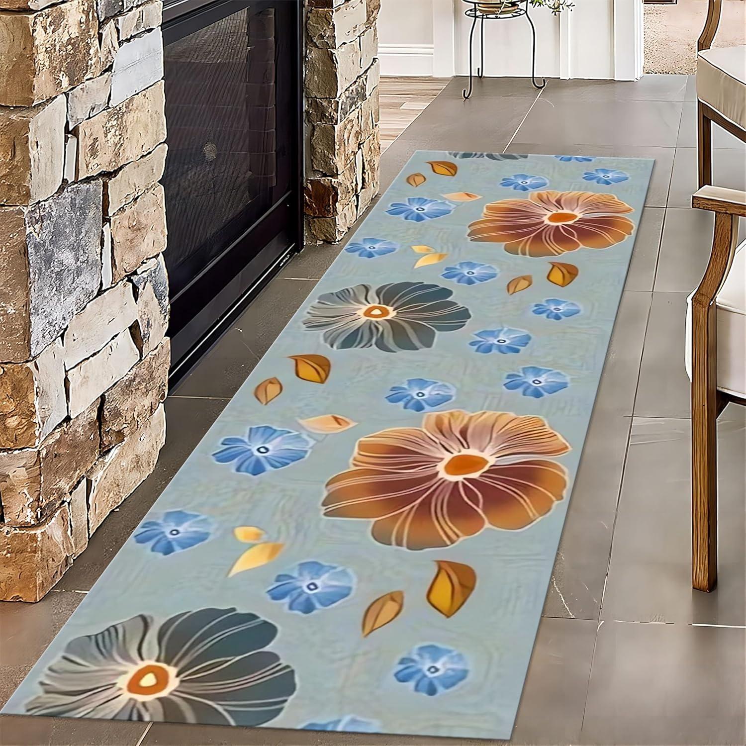 Luxury Flower Hallway Runner Rug,Modern Platinum Flower Runner for Entryway, Foldable Friendly Carpet for Nursery Porch Bedroom 40x120CM
Luxury Flower Hallway Runner Rug,Modern Platinum Flower Runner for Entryway, Foldable Friendly Carpet for Nursery Porch Bedroom 40x120CM