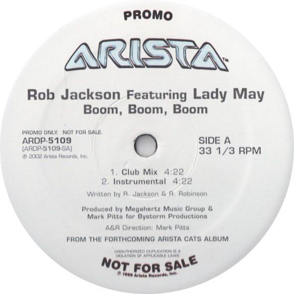 12inch Record ROB JACKSON, LADY MAY - Boom, Boom, Boom ARDP5109PROMO Arista 2002 US Rap & Hip-Hop/R&B Used
12inch Record ROB JACKSON, LADY MAY - Boom, Boom, Boom ARDP5109PROMO Arista 2002 US Rap & Hip-Hop/R&B Used
