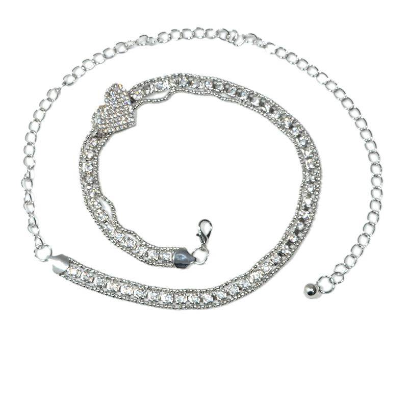 Meier Rhinestone waist chain - women s european and american trendy versatile rhinestone inlaid metal chain decorative slim belt 110cm срібний
Meier Rhinestone waist chain - women s european and american trendy versatile rhinestone inlaid metal chain decorative slim belt 110cm срібний