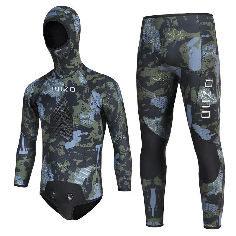 3.5mm Camouflage Men s Hooded Fishing & Surfing Wetsuit - Thickened for Cold Protection XS армия зеленый
3.5mm Camouflage Men s Hooded Fishing & Surfing Wetsuit - Thickened for Cold Protection XS армия зеленый