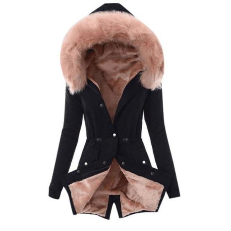 Thermal Plush Lining Durable Ladies Hooded Long Sleeve Coat Soft and Warm 3XL чорний
Thermal Plush Lining Durable Ladies Hooded Long Sleeve Coat Soft and Warm 3XL чорний