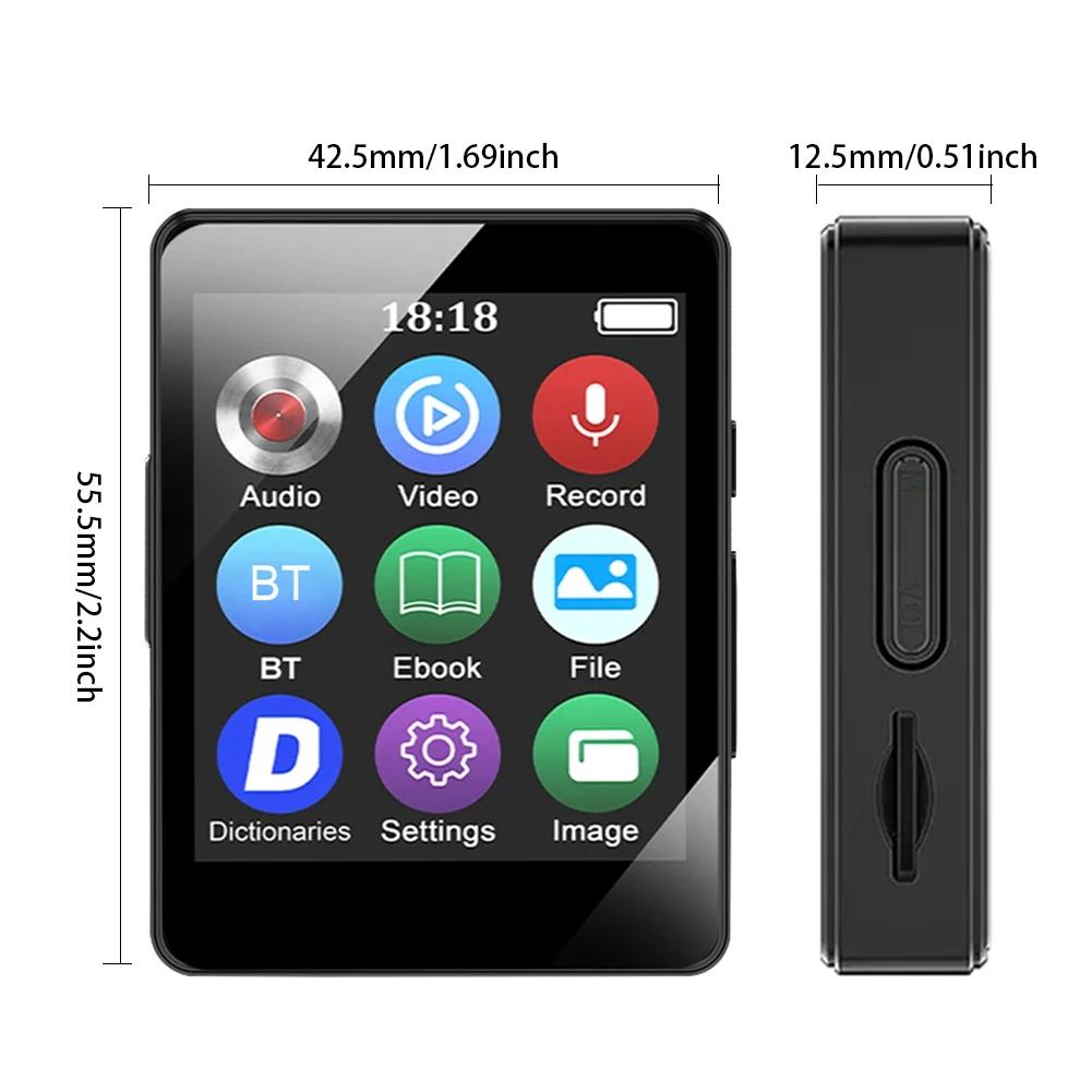 MP3 MP4 Player Bluetooth-5.0 Lossless Music Player 1.8/2.4 Inch Screen Support FM Radio Recording EBook HiFi MP4 Student Walkman
MP3 MP4 Player Bluetooth-5.0 Lossless Music Player 1.8/2.4 Inch Screen Support FM Radio Recording EBook HiFi MP4 Student Walkman