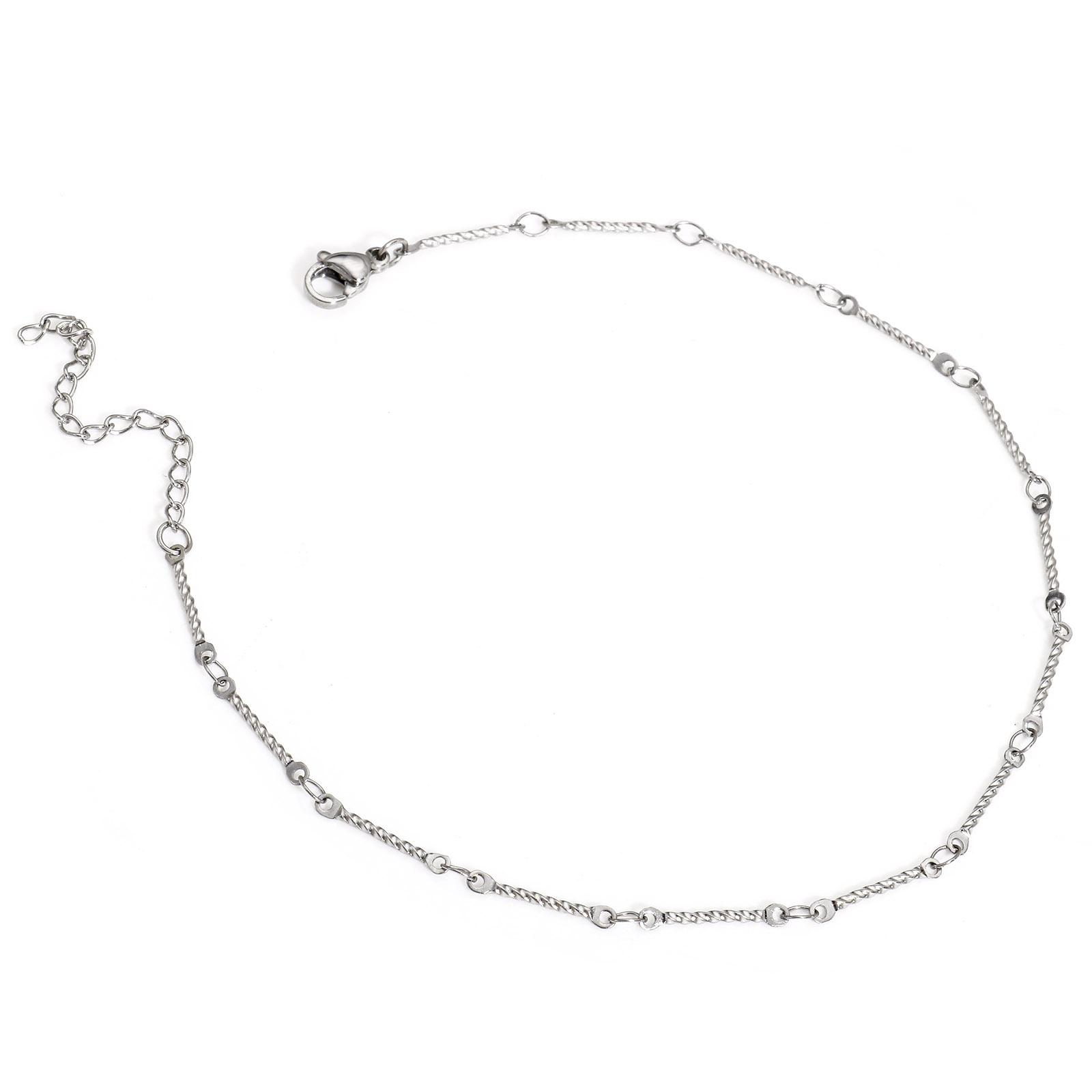 1 Piece 304 Stainless Steel Twist Chain Anklet For Women Link Chains Anklet Bracelet Girl Summer Beach Foot Leg Jewelry Gifts
1 Piece 304 Stainless Steel Twist Chain Anklet For Women Link Chains Anklet Bracelet Girl Summer Beach Foot Leg Jewelry Gifts