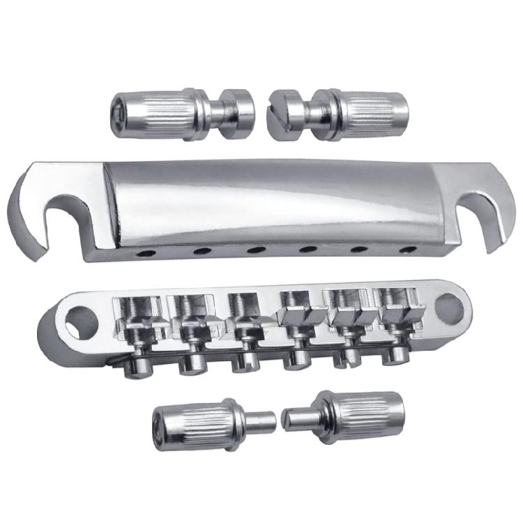 Electric Guitar Rollers Saddle Bridge Tune O-Matic Tailpiece Stud Set for Guitar срібний
Electric Guitar Rollers Saddle Bridge Tune O-Matic Tailpiece Stud Set for Guitar срібний