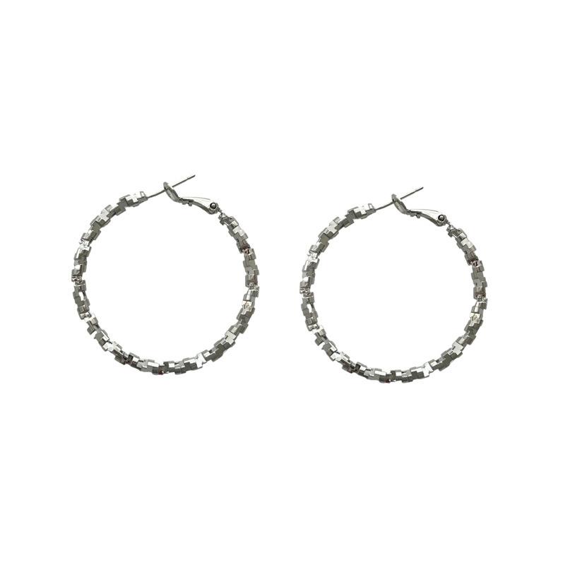 Versatile and Fashionable Large Circle Earrings срібний
Versatile and Fashionable Large Circle Earrings срібний