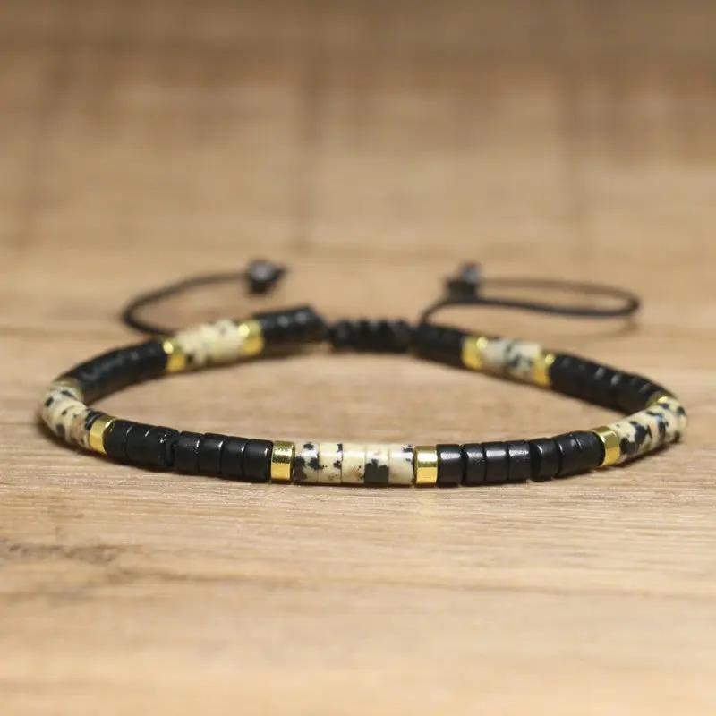 Богемный стиль браслет из черного агата с пятнистыми бусинами | Регулируемый плетеный вручную аксессуар из натурального камня | Подарок на годовщину, день рождения
Богемный стиль браслет из черного агата с пятнистыми бусинами | Регулируемый плетеный вручную аксессуар из натурального камня | Подарок на годовщину, день рождения