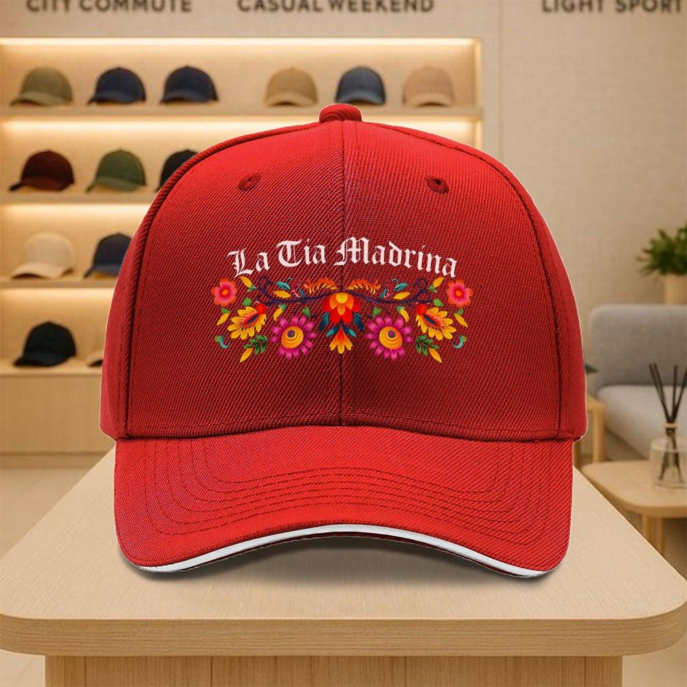 La Tia Madrina Print Baseball Cap Colorful Floral Design Unisex Polyester Casual Snapback Hat One Size
La Tia Madrina Print Baseball Cap Colorful Floral Design Unisex Polyester Casual Snapback Hat One Size