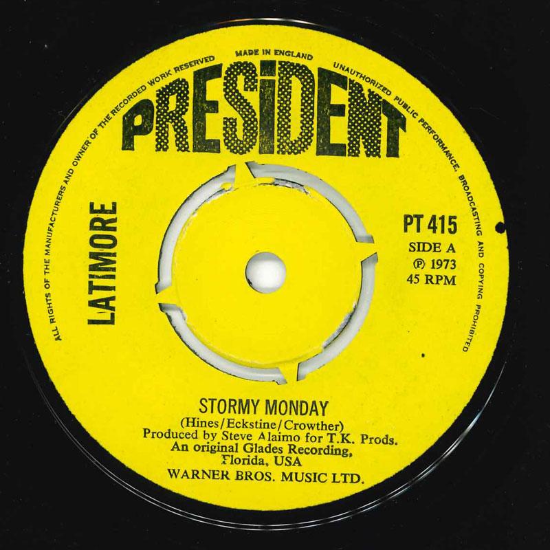 7-дюймовая пластинка LATIMORE Stormy Monday Theres No End PT415 President Recor 1973 UK SoulFunk Б/у
7-дюймовая пластинка LATIMORE Stormy Monday Theres No End PT415 President Recor 1973 UK SoulFunk Б/у