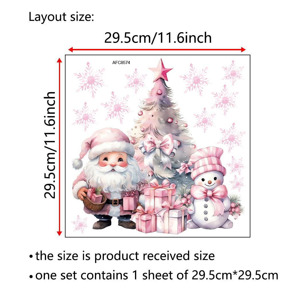 Pink Christmas Snowman Santa Claus Wall Sticker Latest Year Glass Window Decoration Mural Room Household Decoration Electrostatic Decals
Pink Christmas Snowman Santa Claus Wall Sticker Latest Year Glass Window Decoration Mural Room Household Decoration Electrostatic Decals