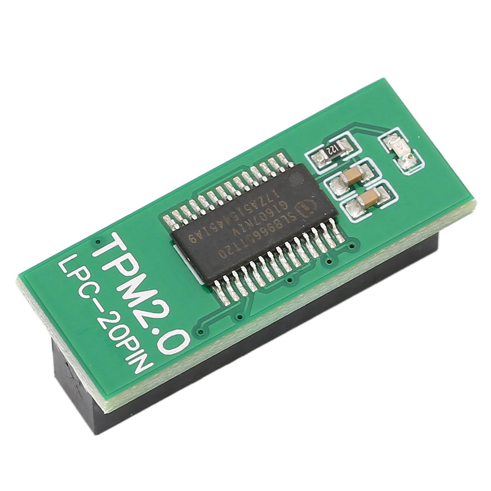 TPM 2.0 Encryption Security Module 20pin Strong Encryption TPM Processor Green TPM Module System
TPM 2.0 Encryption Security Module 20pin Strong Encryption TPM Processor Green TPM Module System