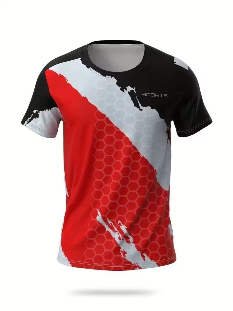2026 New 3D Printed Color Block Sports T Shirt Quick Dry Breathable Crewneck Top Fitness Running Training Wear for Adults Kids 4XL
2026 New 3D Printed Color Block Sports T Shirt Quick Dry Breathable Crewneck Top Fitness Running Training Wear for Adults Kids 4XL