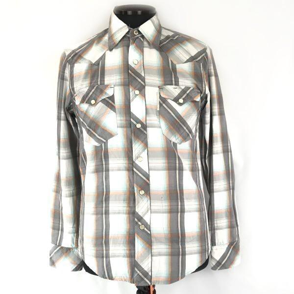 Б/У/Сделано в Японии/HOLLYWOOD RANCH MARKET Клетчатая рубашка с длинным рукавом/Мужская S/1/Серая×Белая/Кнопки-защелки
Б/У/Сделано в Японии/HOLLYWOOD RANCH MARKET Клетчатая рубашка с длинным рукавом/Мужская S/1/Серая×Белая/Кнопки-защелки