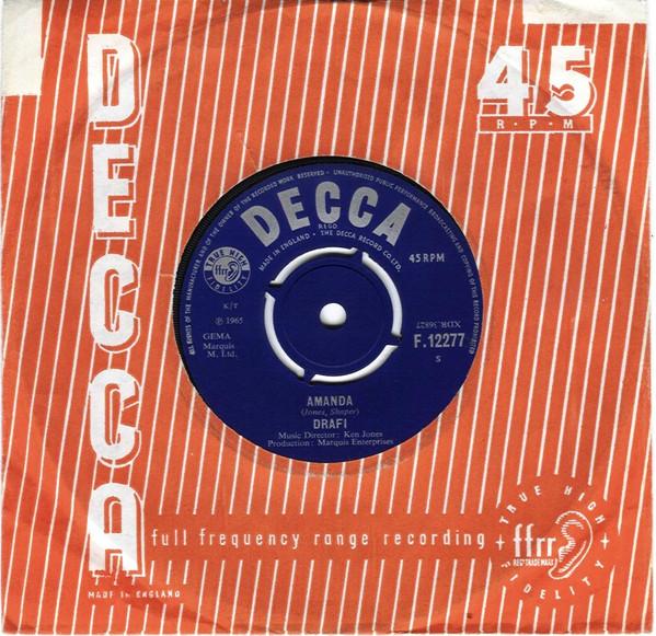7-дюймовая пластинка DRAFI DEUTSCHER - Amanda / I m In Love With An Angel F12277 Decca 1965 UK Рок Б/У
7-дюймовая пластинка DRAFI DEUTSCHER - Amanda / I m In Love With An Angel F12277 Decca 1965 UK Рок Б/У