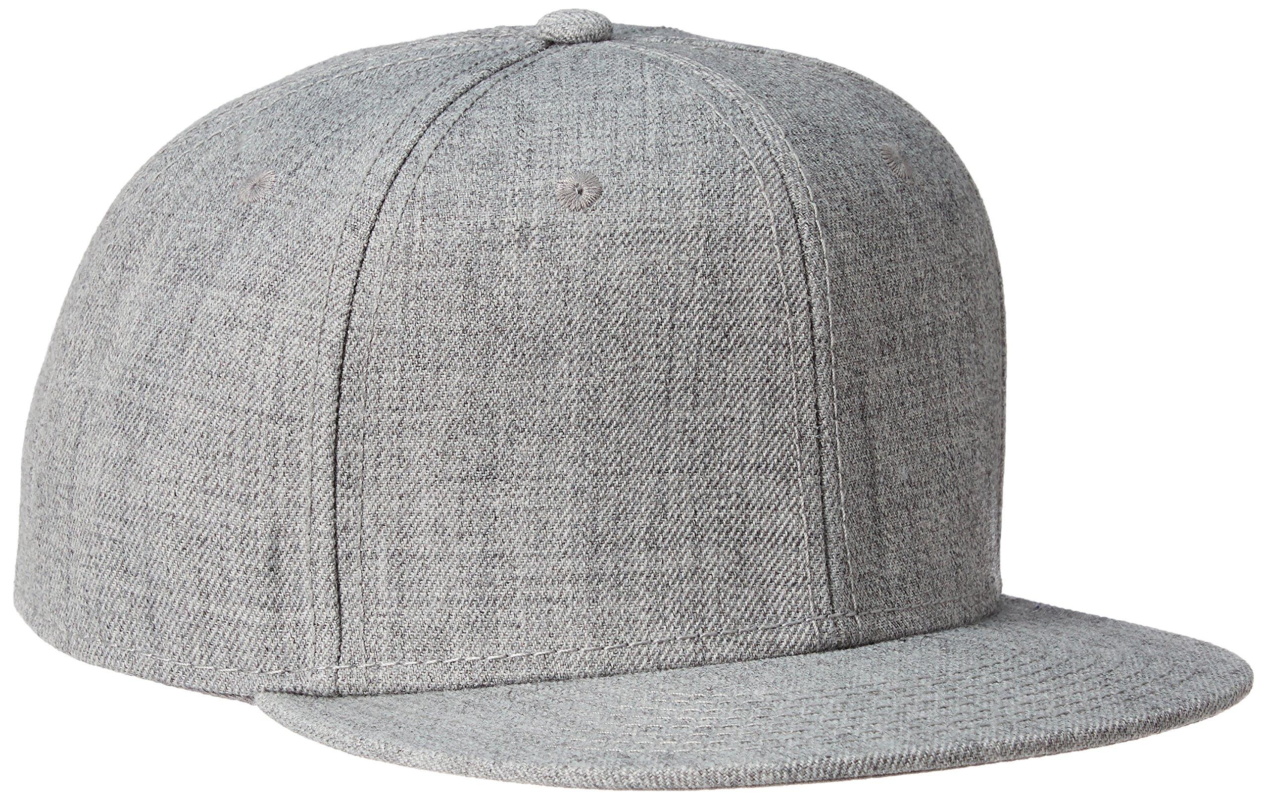 OTTO Wool Blend Flat Visor Snapback Caps Fits head circumferences Heather Gray CAP/Heather (Free Size, 57.5cm-62cm) HG
OTTO Wool Blend Flat Visor Snapback Caps Fits head circumferences Heather Gray CAP/Heather (Free Size, 57.5cm-62cm) HG
