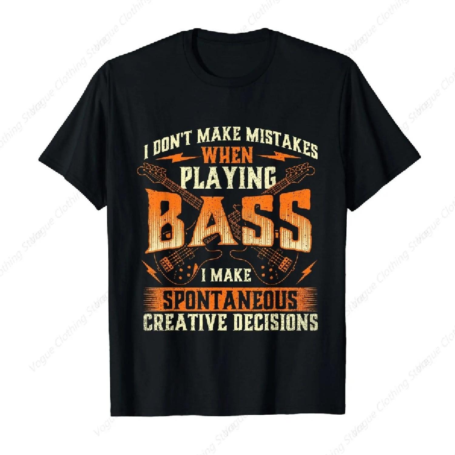 I Don T Make Mistakes Playing Bass Bassist Guitar T-Shirt Cotton Prevailing Soft Tee Round Neck Leisure Daily Clothing L чорний
I Don T Make Mistakes Playing Bass Bassist Guitar T-Shirt Cotton Prevailing Soft Tee Round Neck Leisure Daily Clothing L чорний
