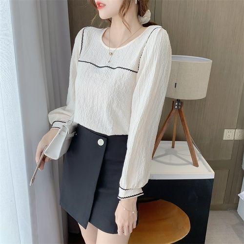 Блузка из шифона с круглым вырезом, в лесном стиле, свободного кроя, с длинным рукавом, модный топ в стиле преппи 2XL абрикосовый
Блузка из шифона с круглым вырезом, в лесном стиле, свободного кроя, с длинным рукавом, модный топ в стиле преппи 2XL абрикосовый