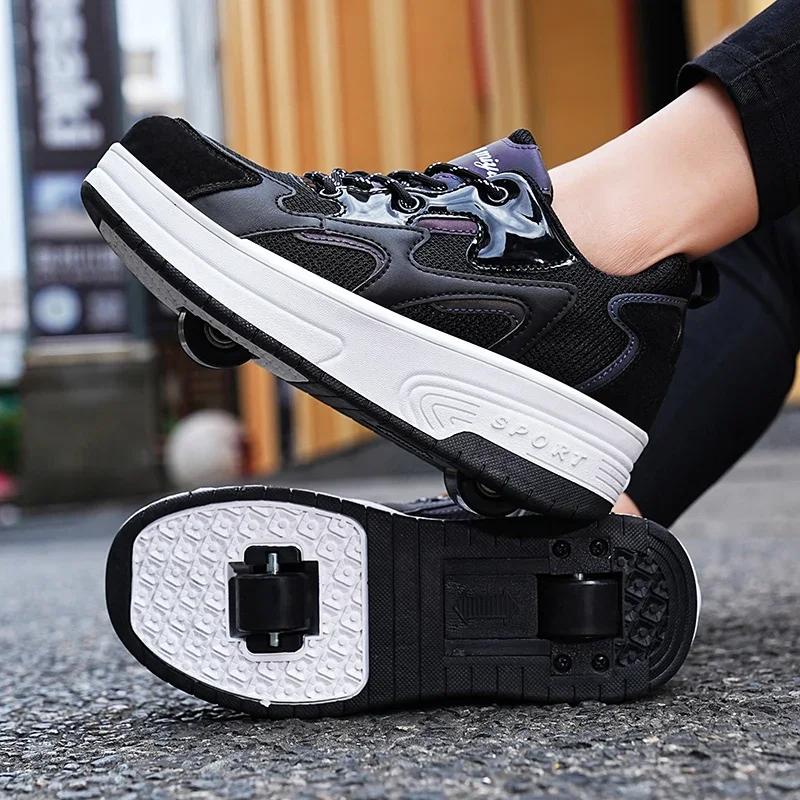 Men s Inline 2-wheel Roller Skates Trendy Boys Retractable Skates Children s Dual-purpose Skating With Wheels Sneakers EUR-37
Men s Inline 2-wheel Roller Skates Trendy Boys Retractable Skates Children s Dual-purpose Skating With Wheels Sneakers EUR-37