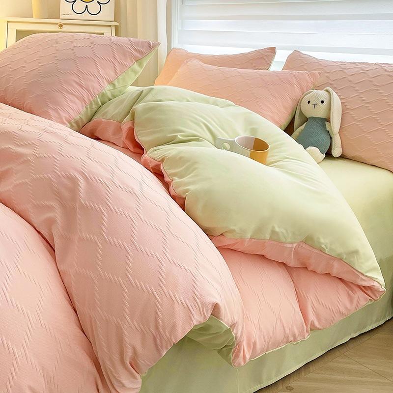 Комплект из четырех предметов из стираного хлопка, простыня, пододеяльник, комплект из трех предметов из чистого хлопка для общежития 1.2m bed
Комплект из четырех предметов из стираного хлопка, простыня, пододеяльник, комплект из трех предметов из чистого хлопка для общежития 1.2m bed