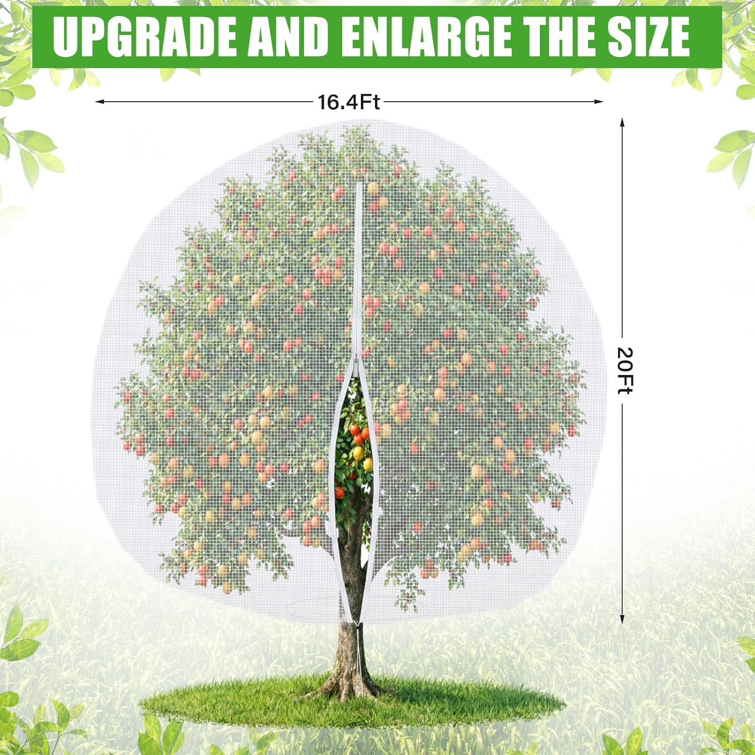 1 Pcs 20 x 16.4 ft Large Fruit Tree Netting Bags Garden Plant Protector with Zipper and Drawstring Blueberry Bushes Netting Cove United States
1 Pcs 20 x 16.4 ft Large Fruit Tree Netting Bags Garden Plant Protector with Zipper and Drawstring Blueberry Bushes Netting Cove United States