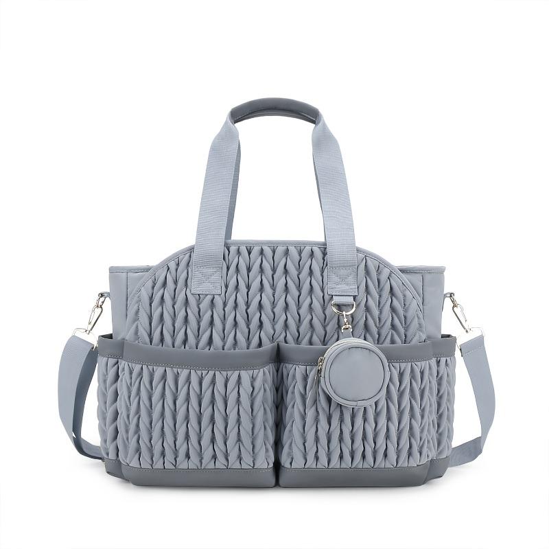 Polyester Quilted Diaper Bag for Moms Waterproof Insulated Shoulder Tote Large Storage Baby Travel Organizer with Pockets сірий колір
Polyester Quilted Diaper Bag for Moms Waterproof Insulated Shoulder Tote Large Storage Baby Travel Organizer with Pockets сірий колір