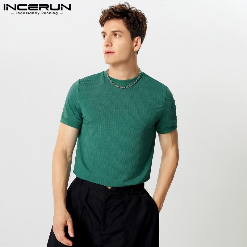 INCERUN Летние мужские футболки с коротким рукавом, трикотажные топы в рубчик S зелёный
INCERUN Летние мужские футболки с коротким рукавом, трикотажные топы в рубчик S зелёный