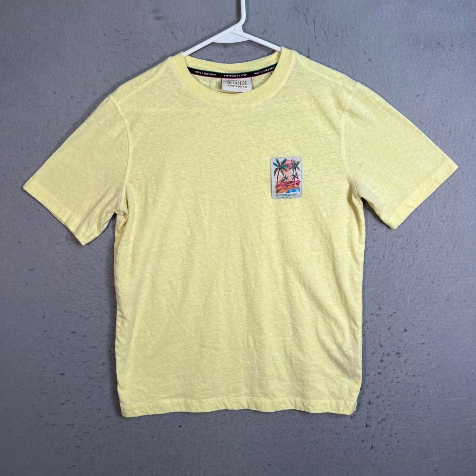 Scotch & Soda Mens Size Small Yellow T-Shirt Cotton Blend Short Sleeve S
Scotch & Soda Mens Size Small Yellow T-Shirt Cotton Blend Short Sleeve S