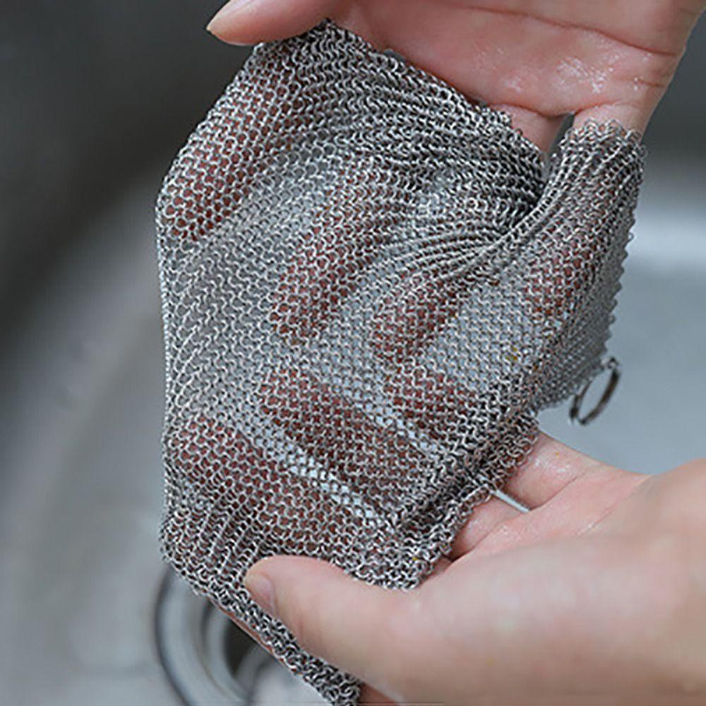 Corrosion Resistant Stainless Steel Dishcloth Square Pot Brush Pan Rust Remover Restaurant 12*12cm
Corrosion Resistant Stainless Steel Dishcloth Square Pot Brush Pan Rust Remover Restaurant 12*12cm
