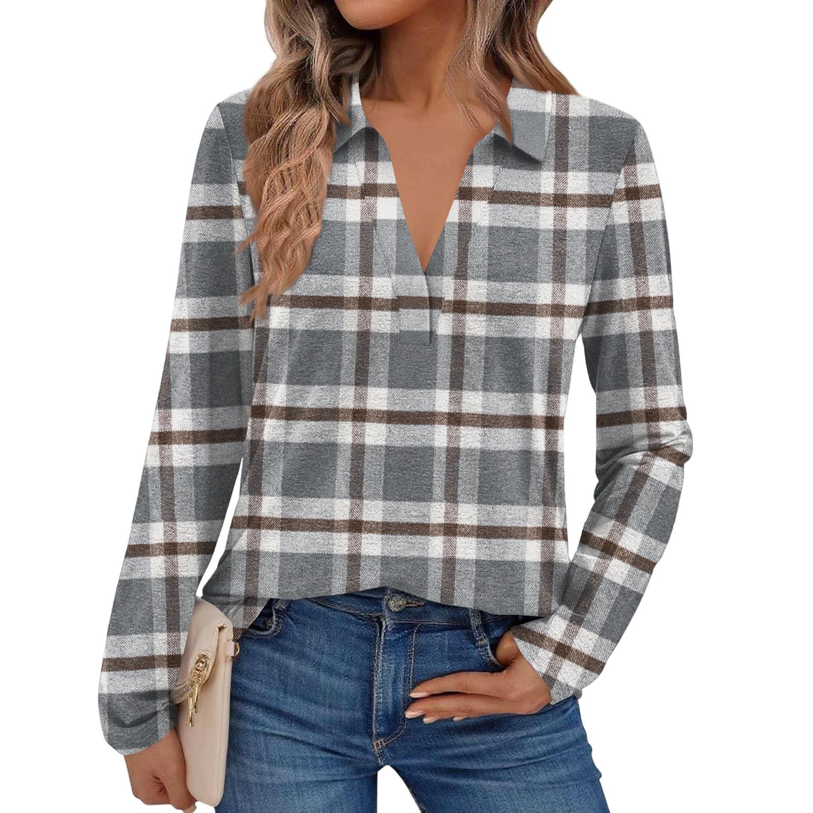 Женская модная рубашка с длинным рукавом, клетчатым принтом и воротником-стойкой S
Женская модная рубашка с длинным рукавом, клетчатым принтом и воротником-стойкой S