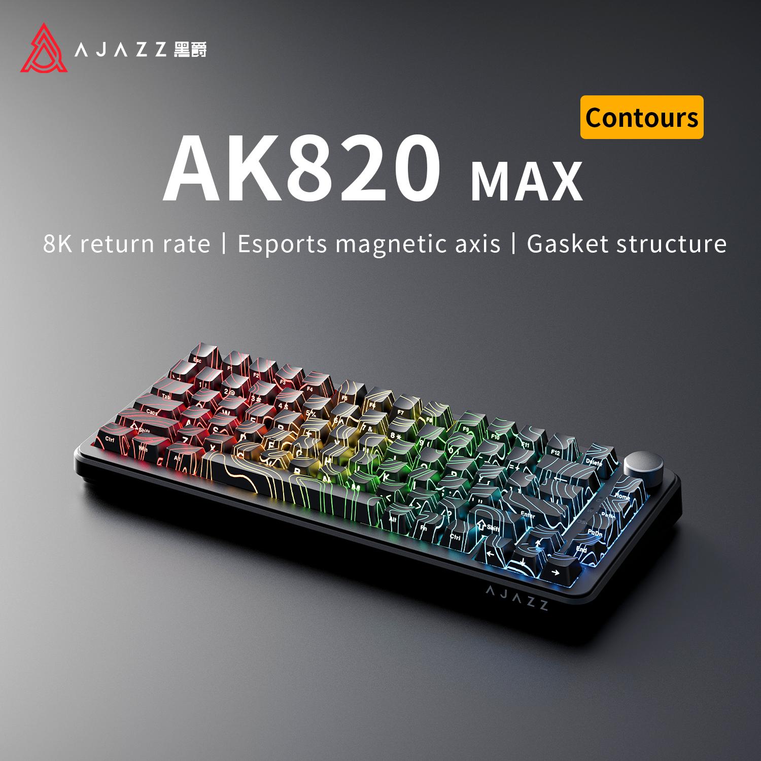 AJAZZ AK820 MAX Gaming Keyboard Full-key hot-swappable backlit RGB wired keyboard for gaming office Magnetic Switch чорний
AJAZZ AK820 MAX Gaming Keyboard Full-key hot-swappable backlit RGB wired keyboard for gaming office Magnetic Switch чорний