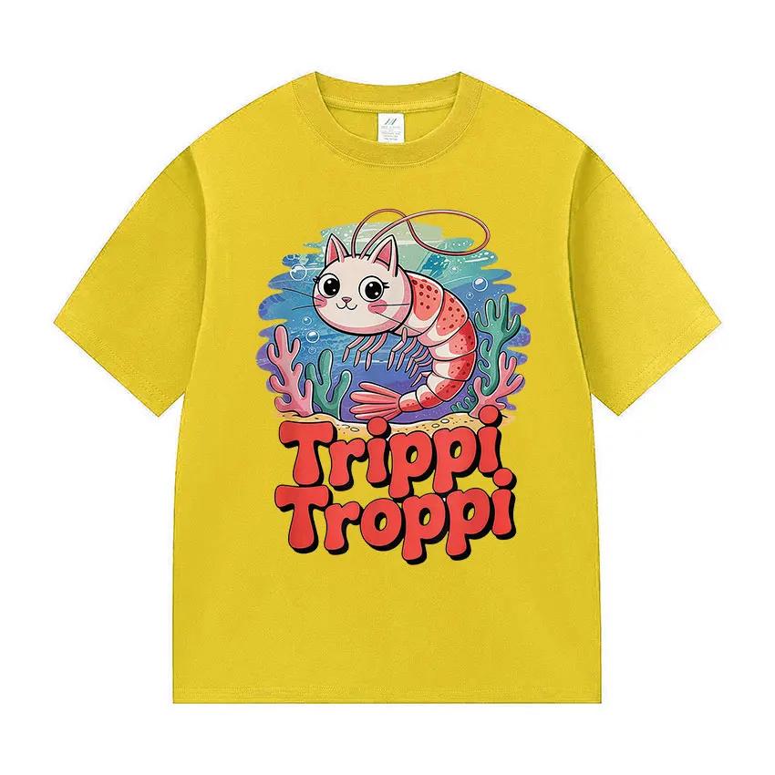 Funny Italian meme Tshirtstylish Trippi Troppi cute shortsleeve Tshirt for Womensummer Tshirt 4XL
Funny Italian meme Tshirtstylish Trippi Troppi cute shortsleeve Tshirt for Womensummer Tshirt 4XL