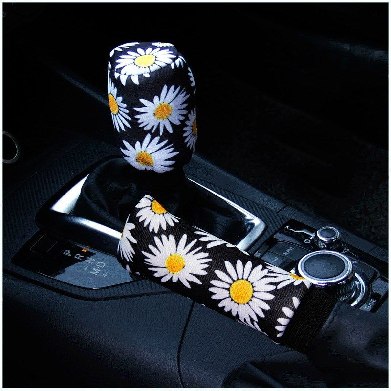 Car-Mounted Summer Elastic Ultra-Thin Steering Wheel Cover, Gear Shift Cover, Handbrake Cover for Women Black Daisy Style - Single Steering Wheel
Car-Mounted Summer Elastic Ultra-Thin Steering Wheel Cover, Gear Shift Cover, Handbrake Cover for Women Black Daisy Style - Single Steering Wheel