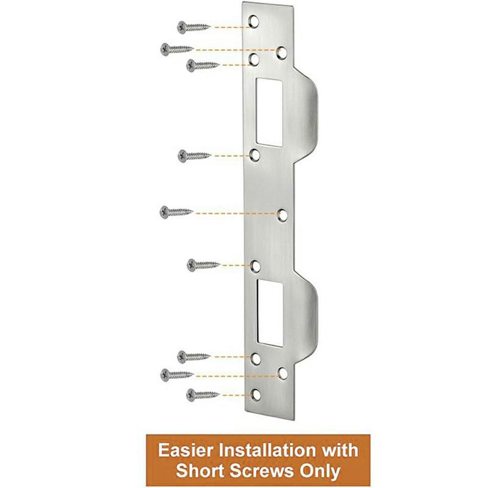 Heavy Duty Doors Metal Latch Plate Reinforcer Double Hole Strike Plate Security Latch Sheet White
Heavy Duty Doors Metal Latch Plate Reinforcer Double Hole Strike Plate Security Latch Sheet White
