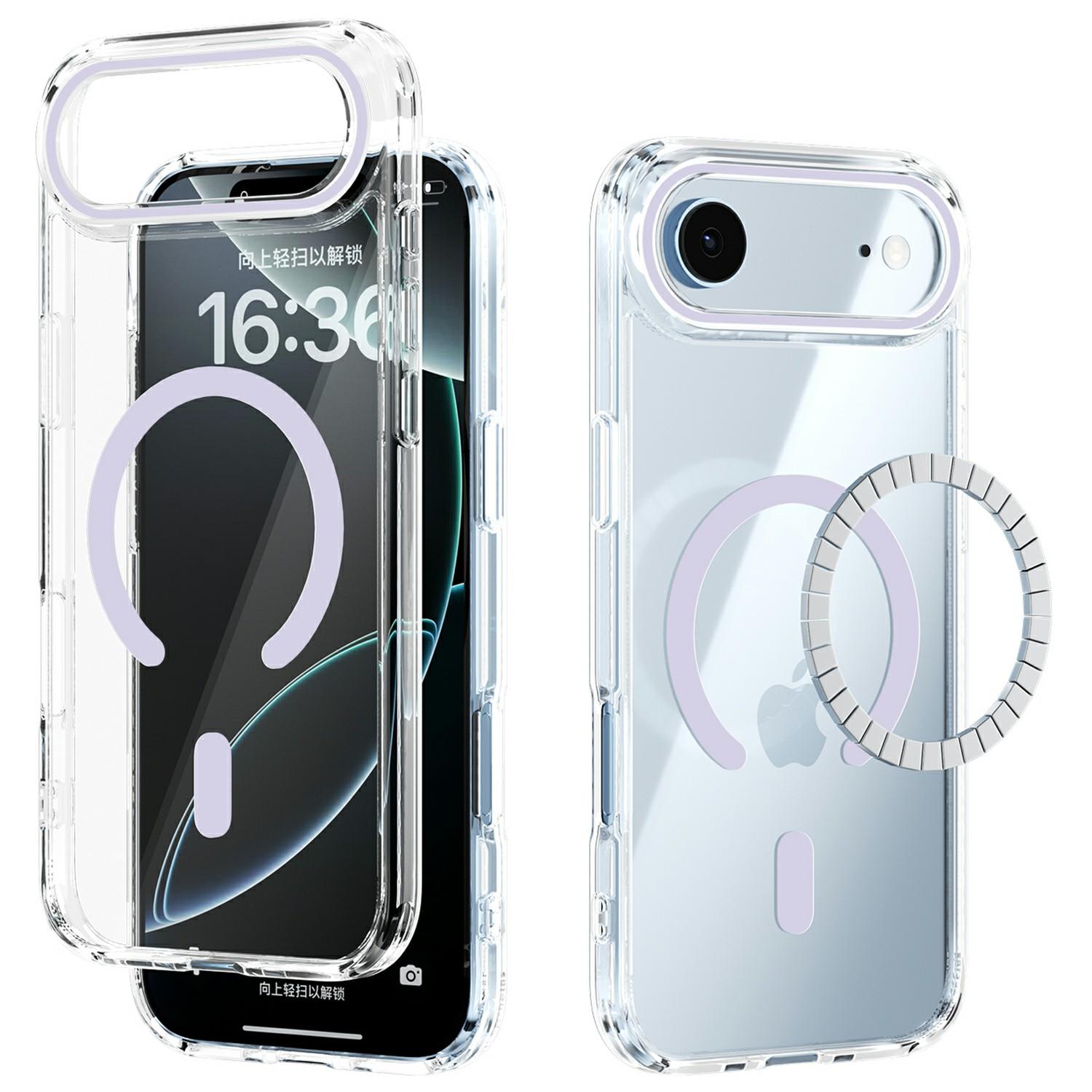 ABEEL For iPhone Air Case Compatible with MagSafe Anti Scratch Clear TPU PC Phone Back Cover
ABEEL For iPhone Air Case Compatible with MagSafe Anti Scratch Clear TPU PC Phone Back Cover