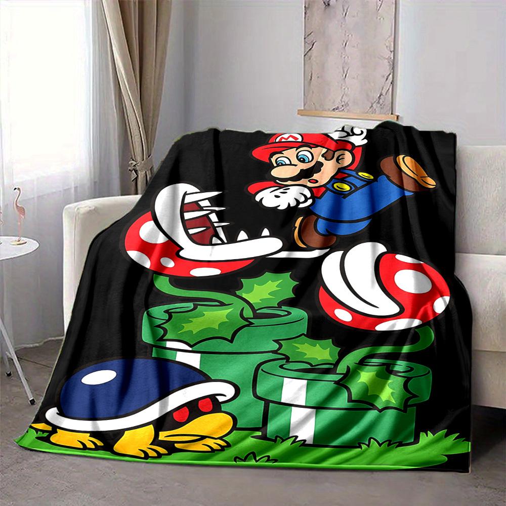 1pc Mario Soft & Warm Flannel Blanket, Multi-Purpose Throw Blanket for Couch, Sofa, Office, Bed, Camping, Travel 80x120cm
1pc Mario Soft & Warm Flannel Blanket, Multi-Purpose Throw Blanket for Couch, Sofa, Office, Bed, Camping, Travel 80x120cm