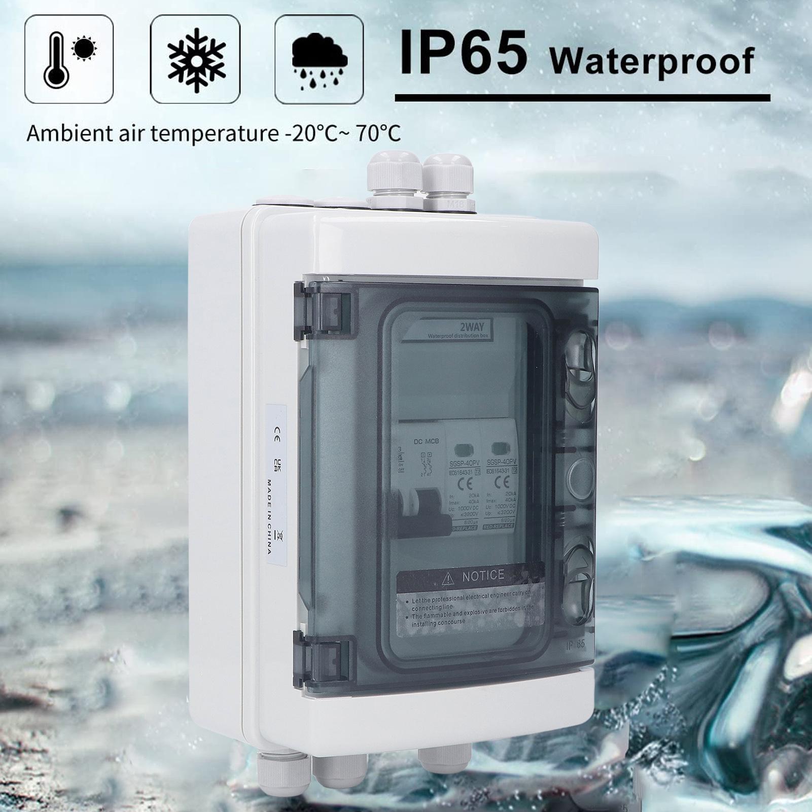 1000 В PV Combiner Box IP65 Водонепроникний блискавкозахист Фотоелектричний сонячний роз’єднувач із автоматичним вимикачем 40 A 40A
1000 В PV Combiner Box IP65 Водонепроникний блискавкозахист Фотоелектричний сонячний роз’єднувач із автоматичним вимикачем 40 A 40A