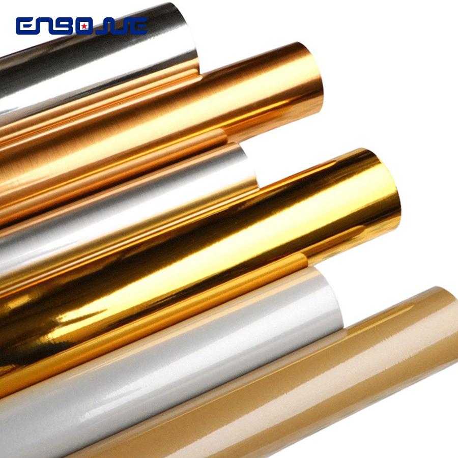 PVC Brushed Gold Wall Paper Mirror Waterproof Aluminum Foil Sticker Silver Self-Adhesive Wallpaper Diy Furniture Renovation Film 1m x 40cm
PVC Brushed Gold Wall Paper Mirror Waterproof Aluminum Foil Sticker Silver Self-Adhesive Wallpaper Diy Furniture Renovation Film 1m x 40cm