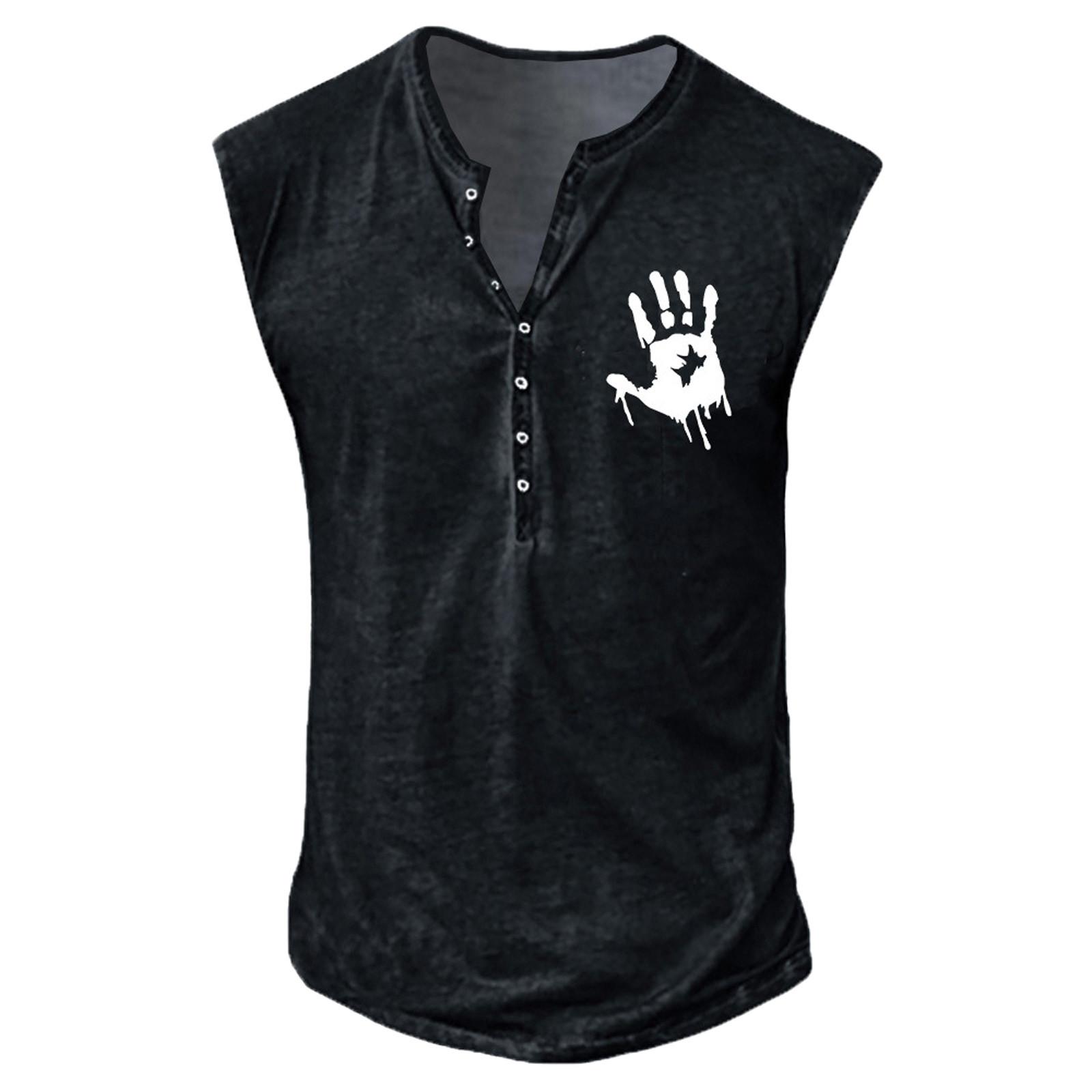 Men Sleeveless Henley Shirt Tank Top Button Front Casual Muscle Fit Summer Style Soft Fabric Breathable Design M чёрный
Men Sleeveless Henley Shirt Tank Top Button Front Casual Muscle Fit Summer Style Soft Fabric Breathable Design M чёрный