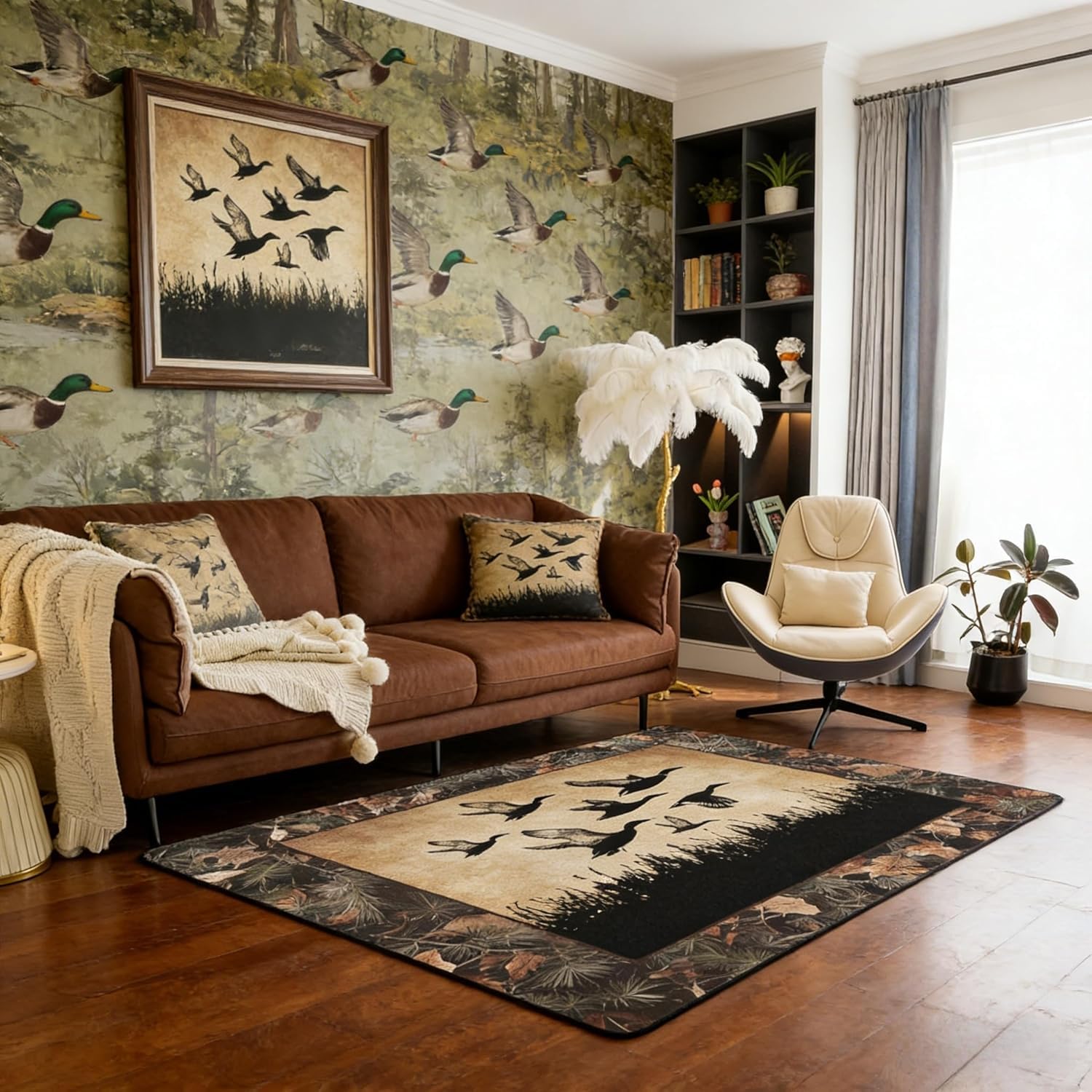Erosebridal Farmhouse Deer Area Rug 5x7 for Living Room Camo Woodland Hunting Rugs for Bedroom Rustic Cabin Carpet Non Slip Wildlife Animal 160cm x 200cm
Erosebridal Farmhouse Deer Area Rug 5x7 for Living Room Camo Woodland Hunting Rugs for Bedroom Rustic Cabin Carpet Non Slip Wildlife Animal 160cm x 200cm