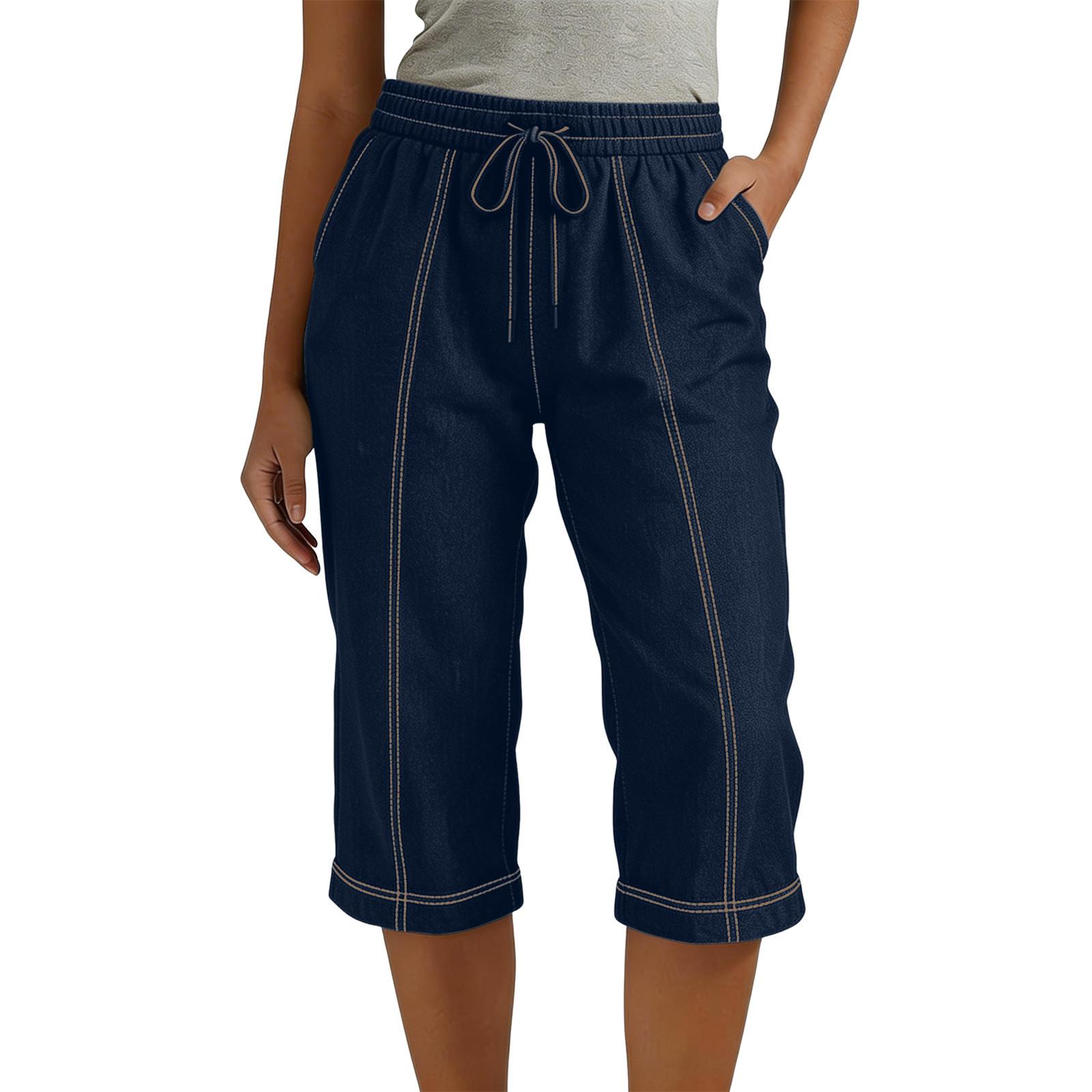 Women s Fashion -Color Loose-Fit Tie-Waist Casual Cropped Pants L
Women s Fashion -Color Loose-Fit Tie-Waist Casual Cropped Pants L
